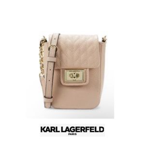 🌹Karl lagerfeld agyness leather crossbody nwot